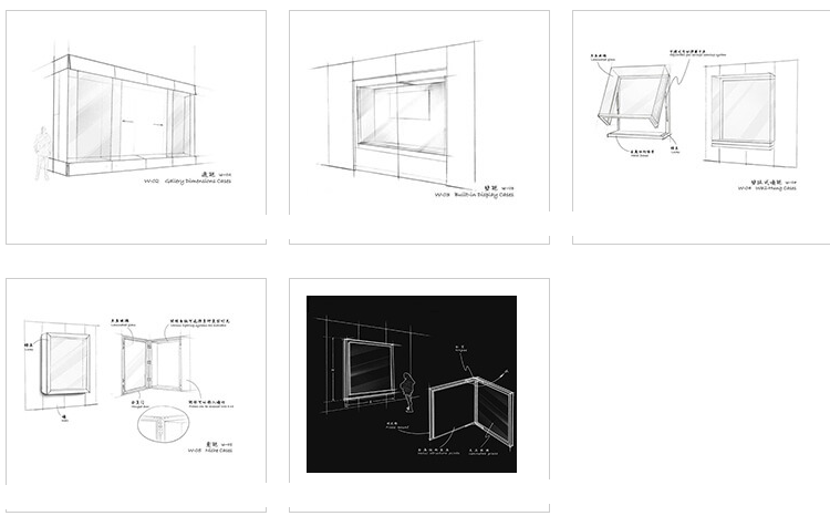 主要展示繪畫，地毯，服裝等扁平物體墻柜